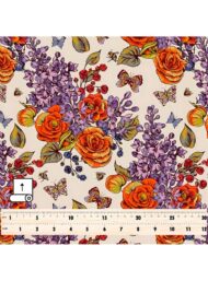 Rose flower style with orange,purple colors - Image 5