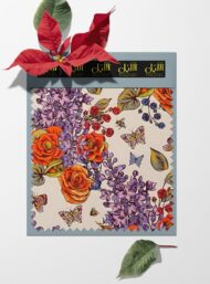 Rose flower style with orange,purple colors - Image 6