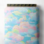 Cloud ocean and sky style with blue,white colors