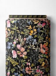 Leaf flower style with pink,green colors