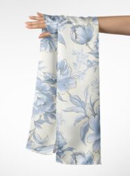 Petal flower style with white, blue colors - Image 3