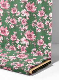 Bloom flower style with pink, green colors - Image 4