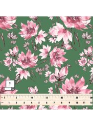 Bloom flower style with pink, green colors - Image 5
