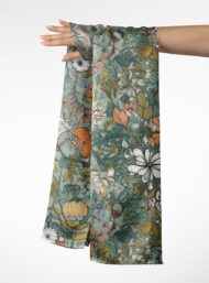 Leaf flower style with green,orange colors - Image 3