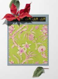 Leaf flower style with pink,green colors - Image 6