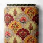 Leaf flower style with red,yellow colors