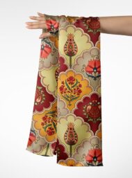 Leaf flower style with red,yellow colors - Image 3