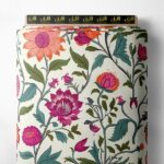 Petal flower style with pink,green colors