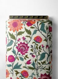 Petal flower style with pink,green colors