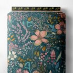 Petal flower style with pink,green colors