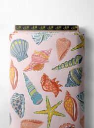 Shell ocean and sky style with pink,yellow colors