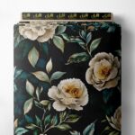 Petal flower style with green,white colors