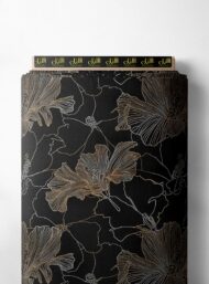 Petal flower style with black,brown colors