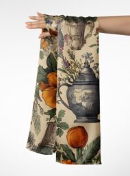 Teapot flower style with orange,green colors - Image 3