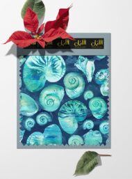 Shell ocean and sky style with blue, green colors - Image 6