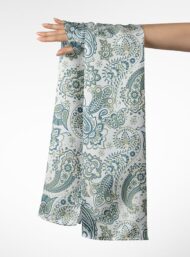 Leaf flower style with green,blue colors - Image 3