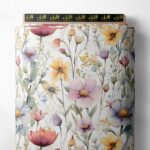 Petal flower style with pink,yellow colors