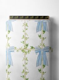 Bow flower style with green,blue colors