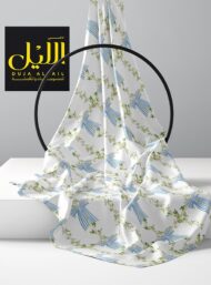 Bow flower style with green,blue colors - Image 2