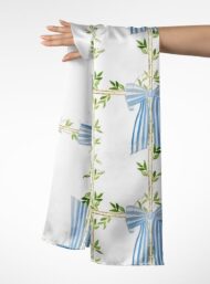 Bow flower style with green,blue colors - Image 3