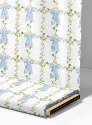 Bow flower style with green,blue colors - Image 4