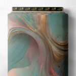 Water abstract style with blue,pink colors