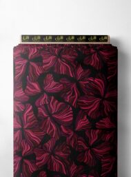 Petal flower style with red,black colors