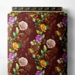 Petal flower style with brown,yellow colors