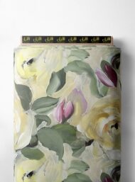 Petal flower style with yellow,green colors