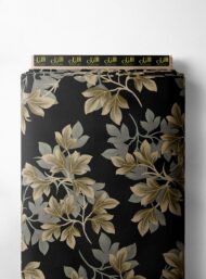 Leaf flower style with grey,black colors