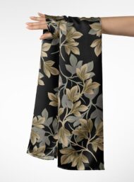 Leaf flower style with grey,black colors - Image 3