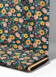 Bloom flower style with pink,yellow colors - Image 4