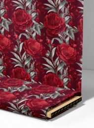 Leaf flower style with red,green colors - Image 4