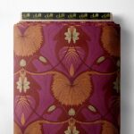 Petal flower style with brown,red colors