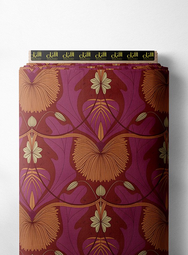 LAI01-2221_1.jpg Petal flower style with brown,red colors - Image 1