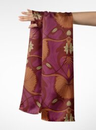 Petal flower style with brown,red colors - Image 3
