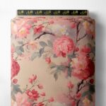 Bloom flower style with pink,red colors