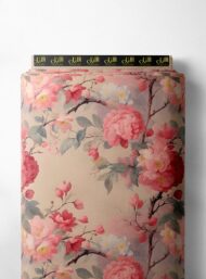 Bloom flower style with pink,red colors