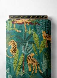 Leopard nature style with green,yellow colors