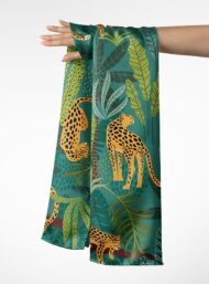 Leopard nature style with green,yellow colors - Image 3