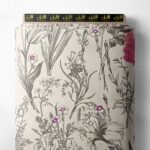 Bloom flower style with pink,grey colors