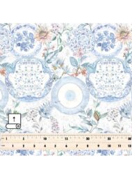 Leaf flower style with blue,green colors - Image 5