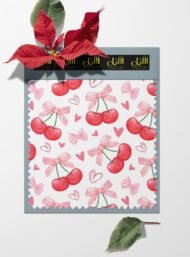 Cherry flower style with red,pink colors - Image 6