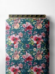 Petal flower style with pink,green colors