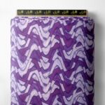Wave abstract style with purple, white colors