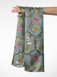 Bloom flower style with green,pink colors - Image 3