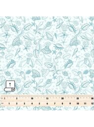 Shell ocean and sky style with blue, white colors - Image 5