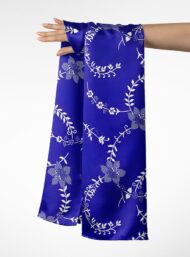 Leaf flower style with blue, white colors - Image 3