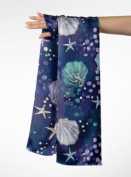 Shell ocean and sky style with blue,pink colors - Image 3