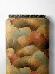 Petal flower style with brown,green colors